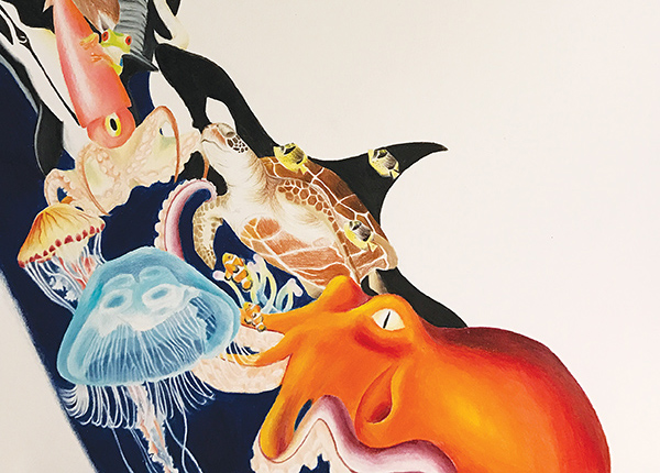Cropped illustration of animals by Lorenzo Lizardi