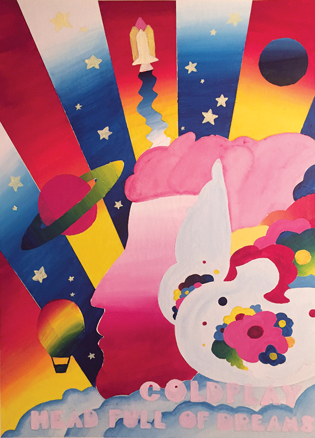 Coldplay poster by Lorenzo Lizardi