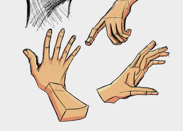 Digital hand sketches by Lorenzo Lizardi