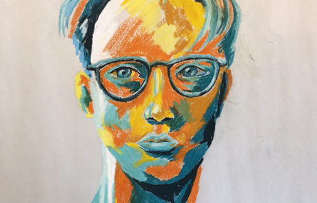 Pastel portrait by Lorenzo Lizardi