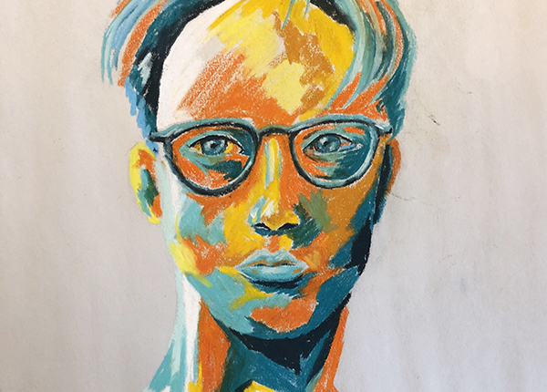 Pastel portrait by Lorenzo Lizardi